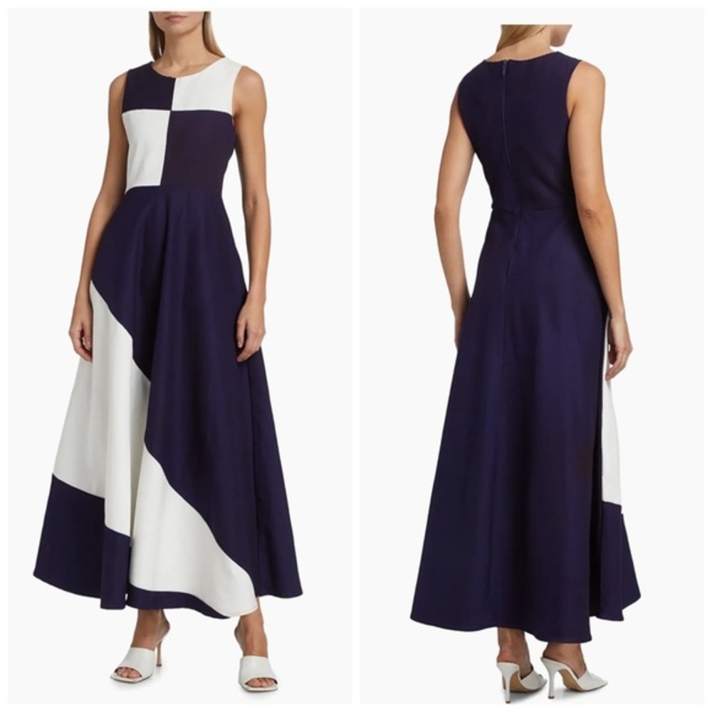 Busayo $575 Dami Sleeveless A-Line Maxi Dress size Large